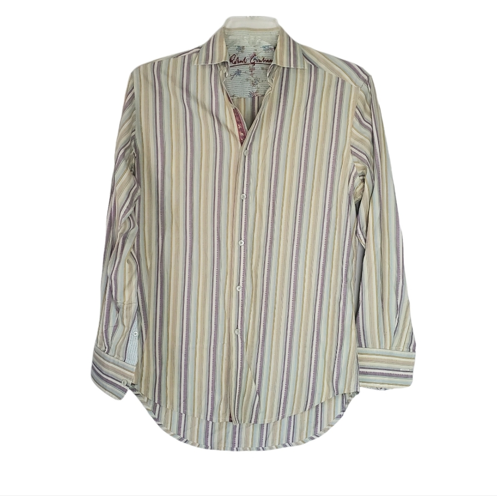 Robert Graham Multi-Color Stripe Button Down Shirt - image 2